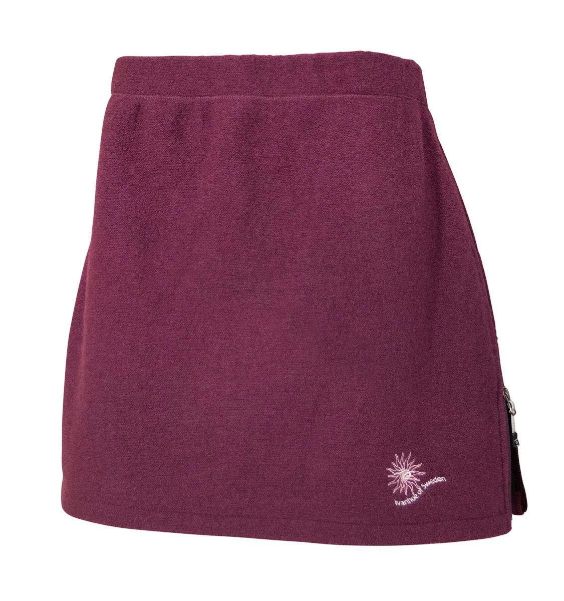 BIM SHORT SKIRT WINDBREAKER, 100% FILTAD ULL — RED CABBAGE