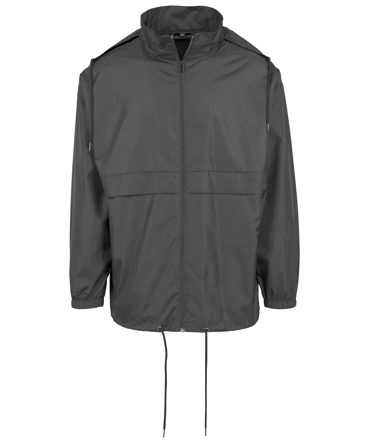 Black - Nylon windbreaker