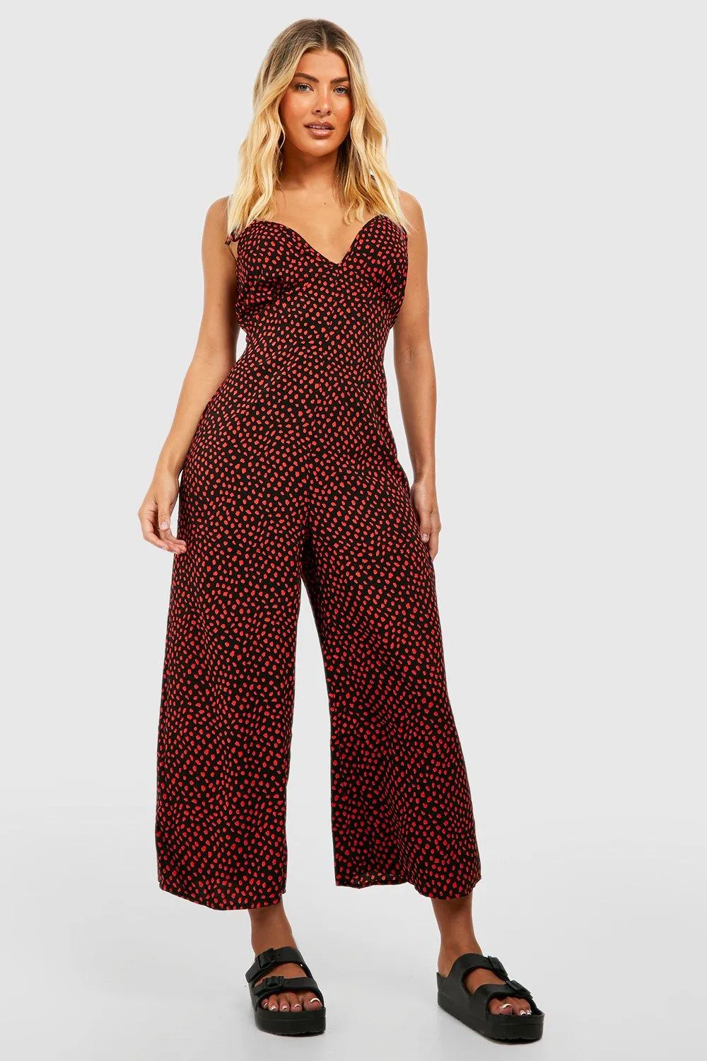 Boohoo A-Line Jumpsuit, Black