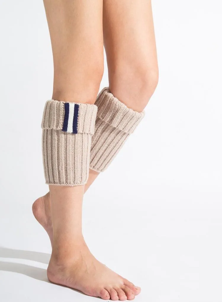 Boot cuff thick short-sleeved thick thick bamboo knit wool yarn socks - 2