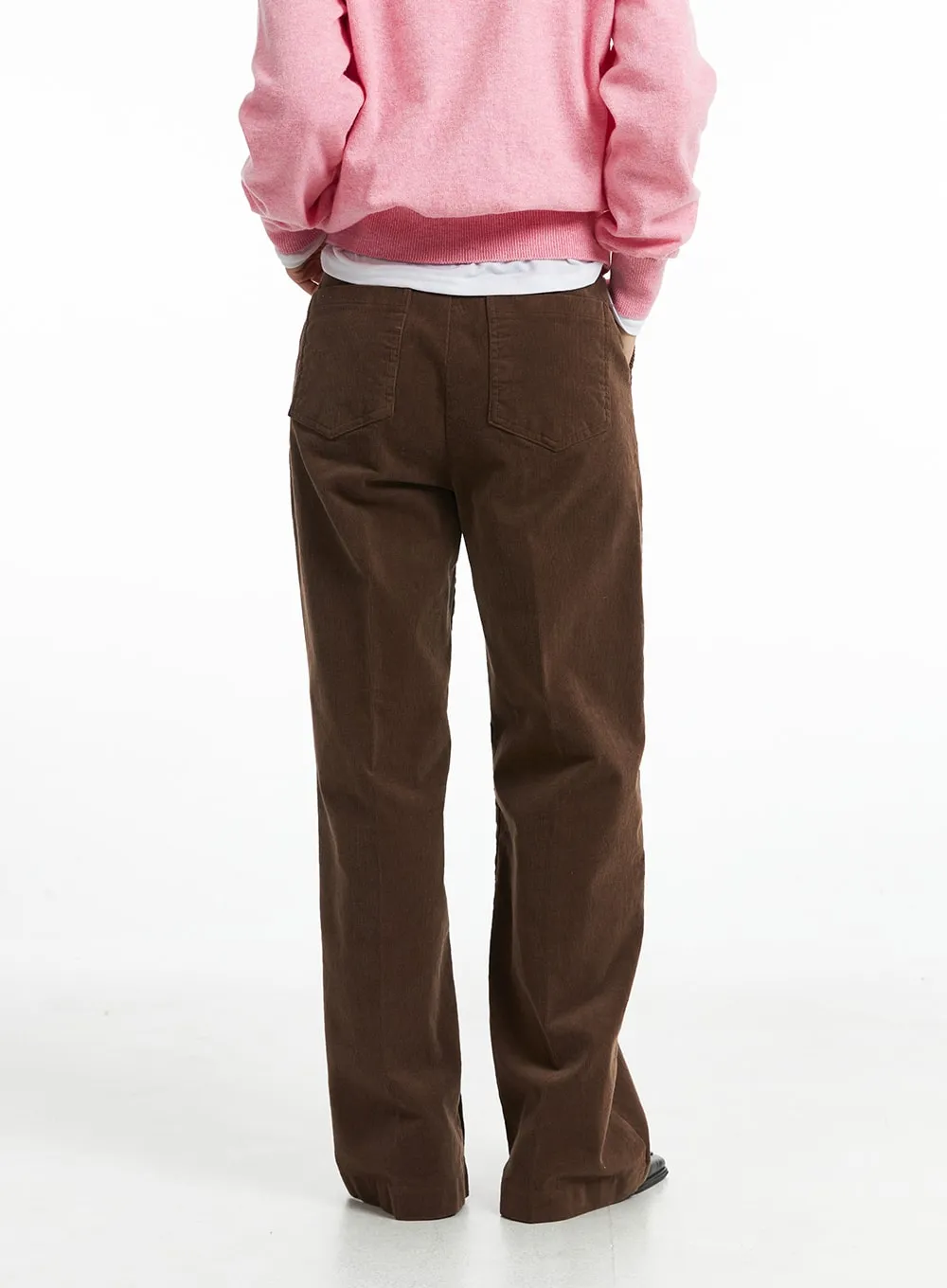 Bootcut Fit Corduroy Pants OO323