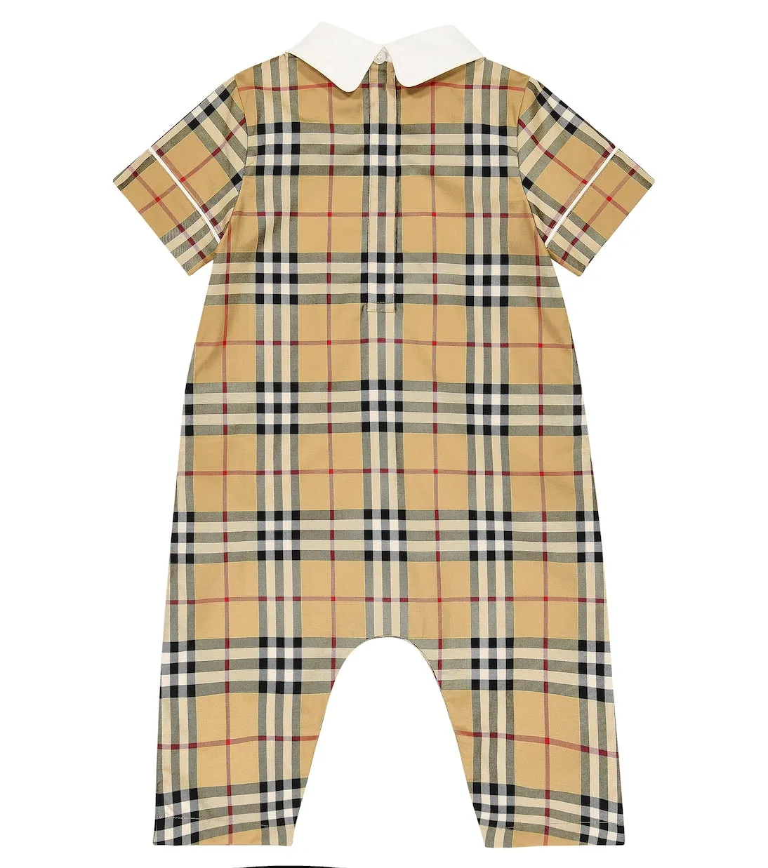 Burberry Kids Cotton Blend Baby Onesie, Multicolor