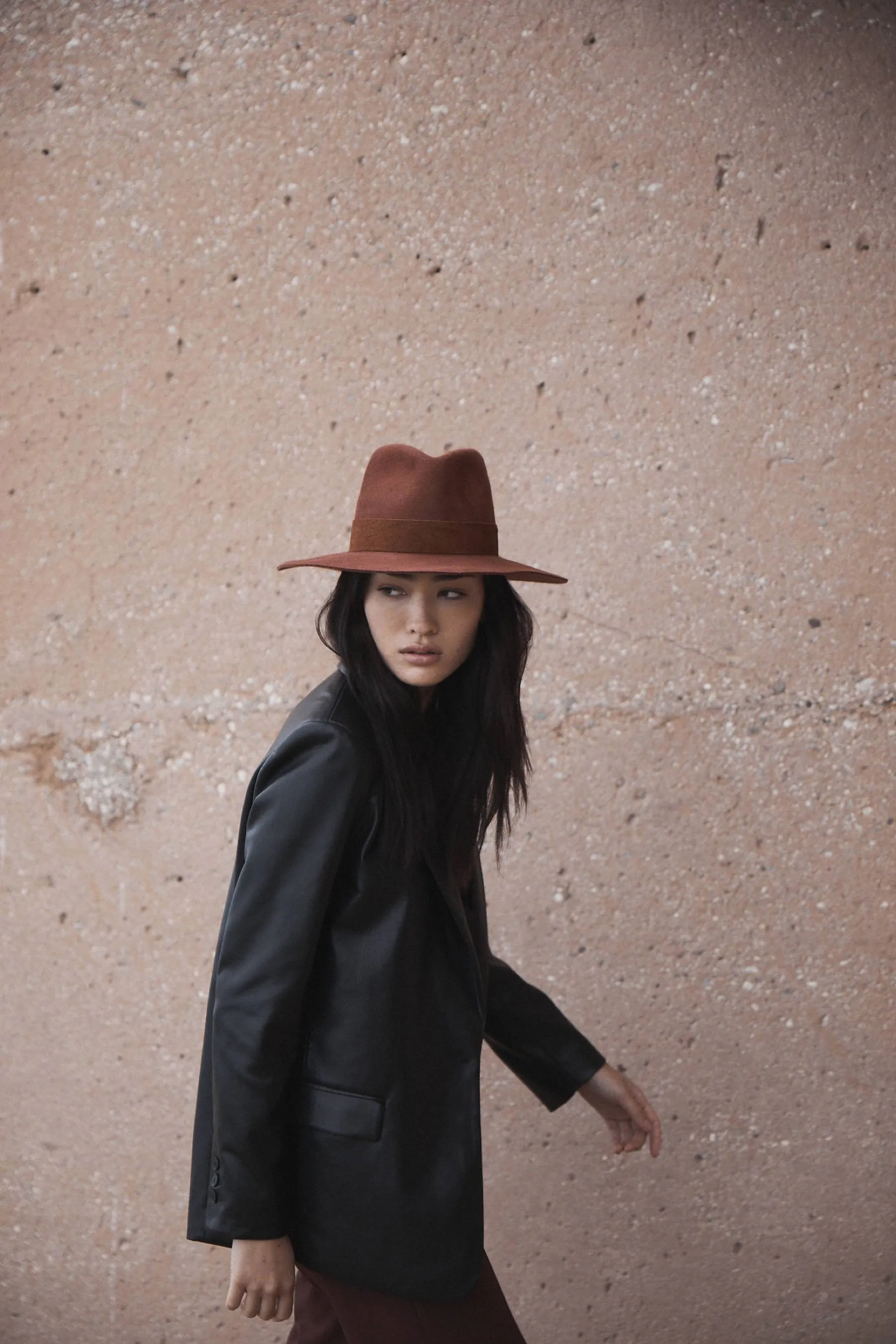 Burnt Orange Cotta Fedora