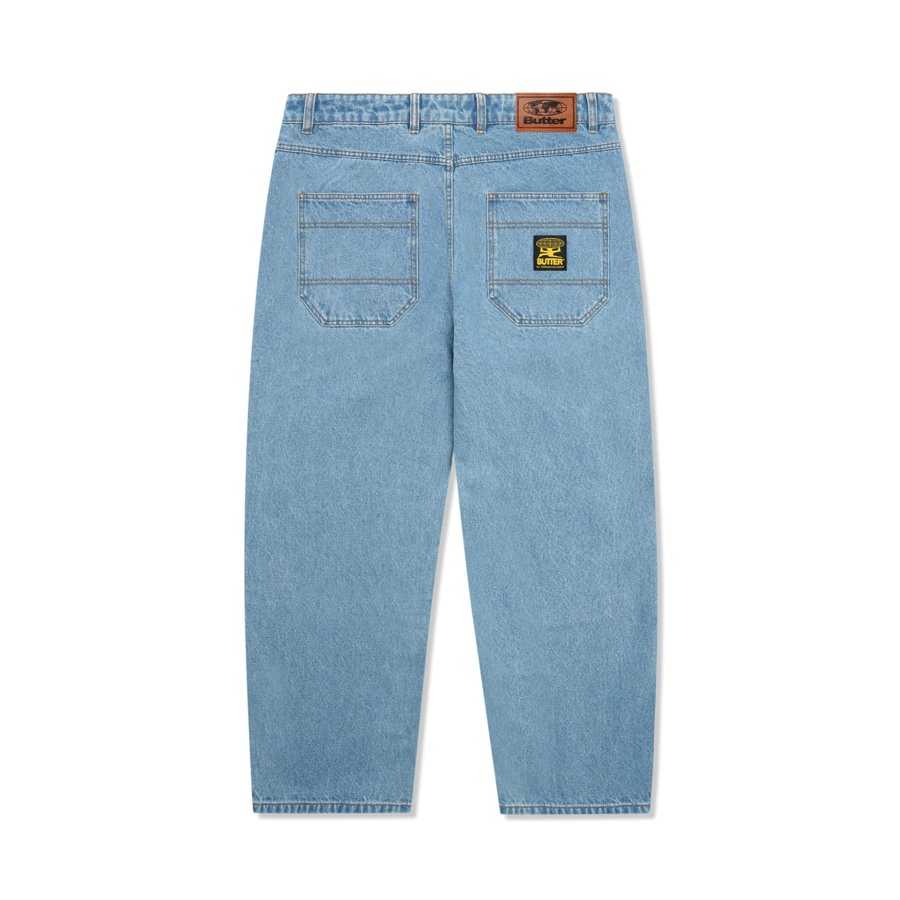 Butter Patch Pocket Denim Jeans: Washed Indigo