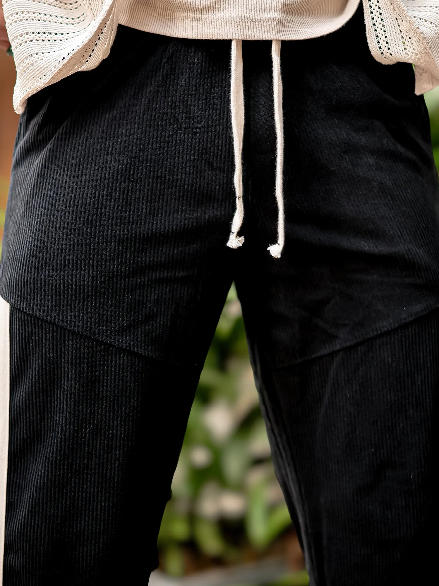 Corduroy Black Pants