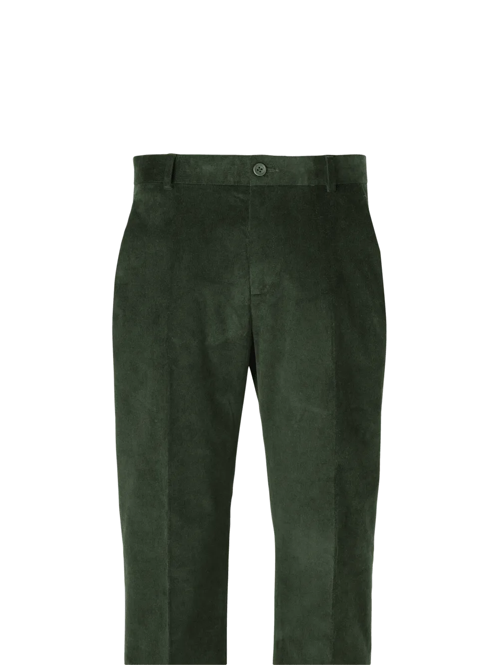 Cotton Stretch Corduroy Pants - Forest Green