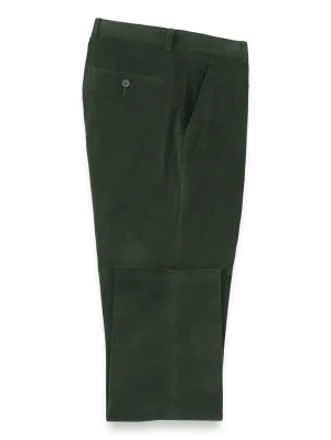 Cotton Stretch Corduroy Pants - Forest Green