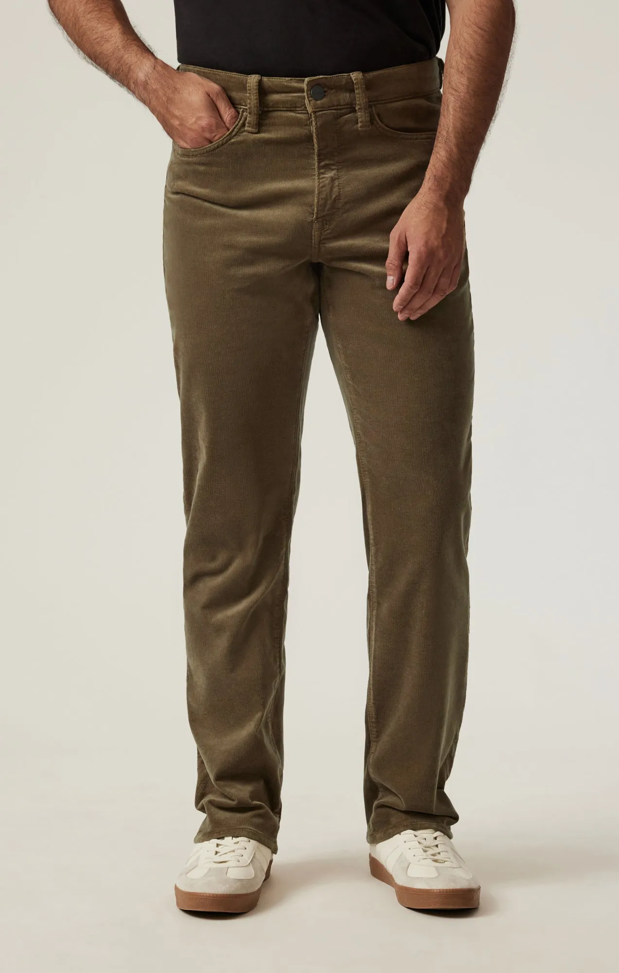 Courage Straight Leg Pants in Tobacco Cord