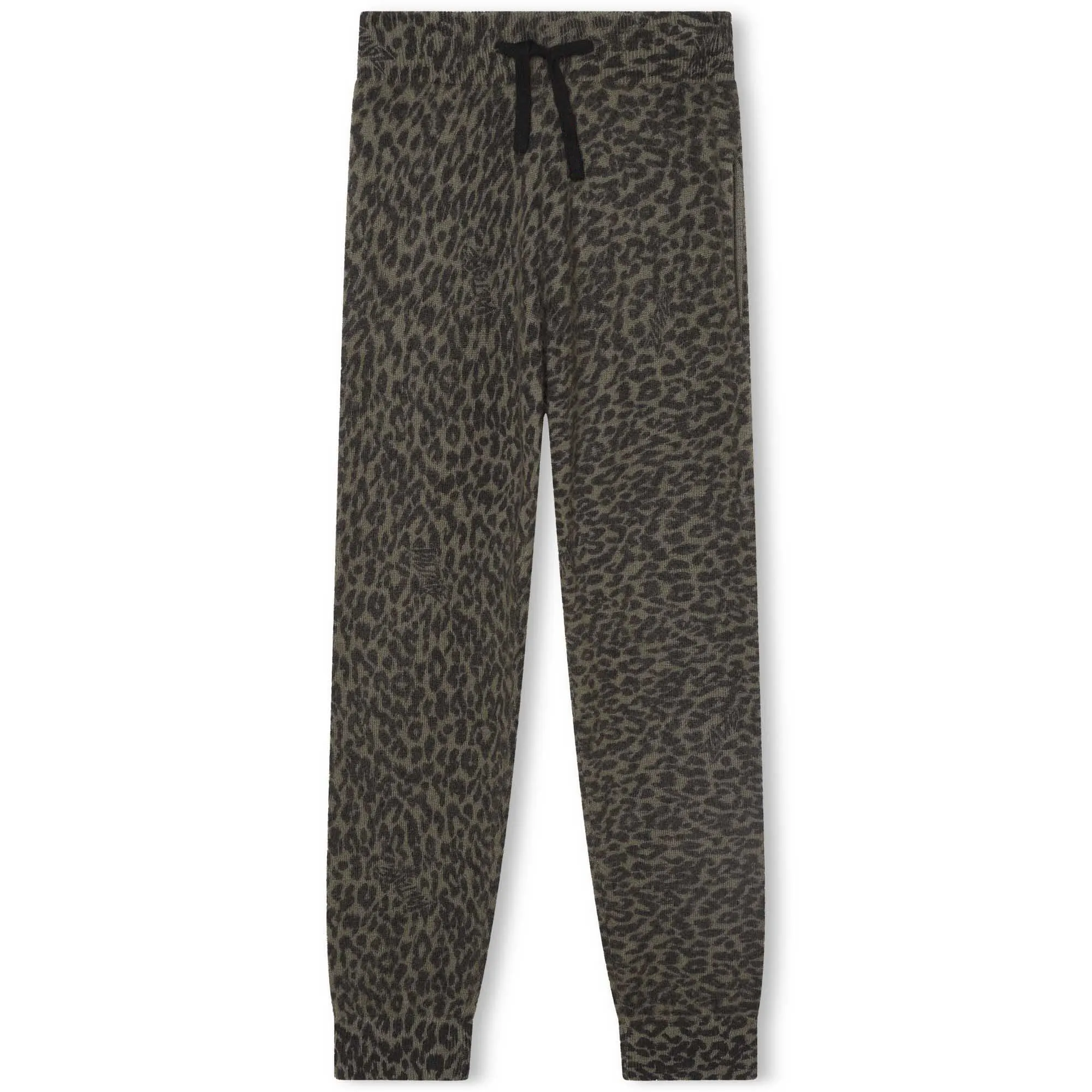 Cozy Leopard Knit Pants