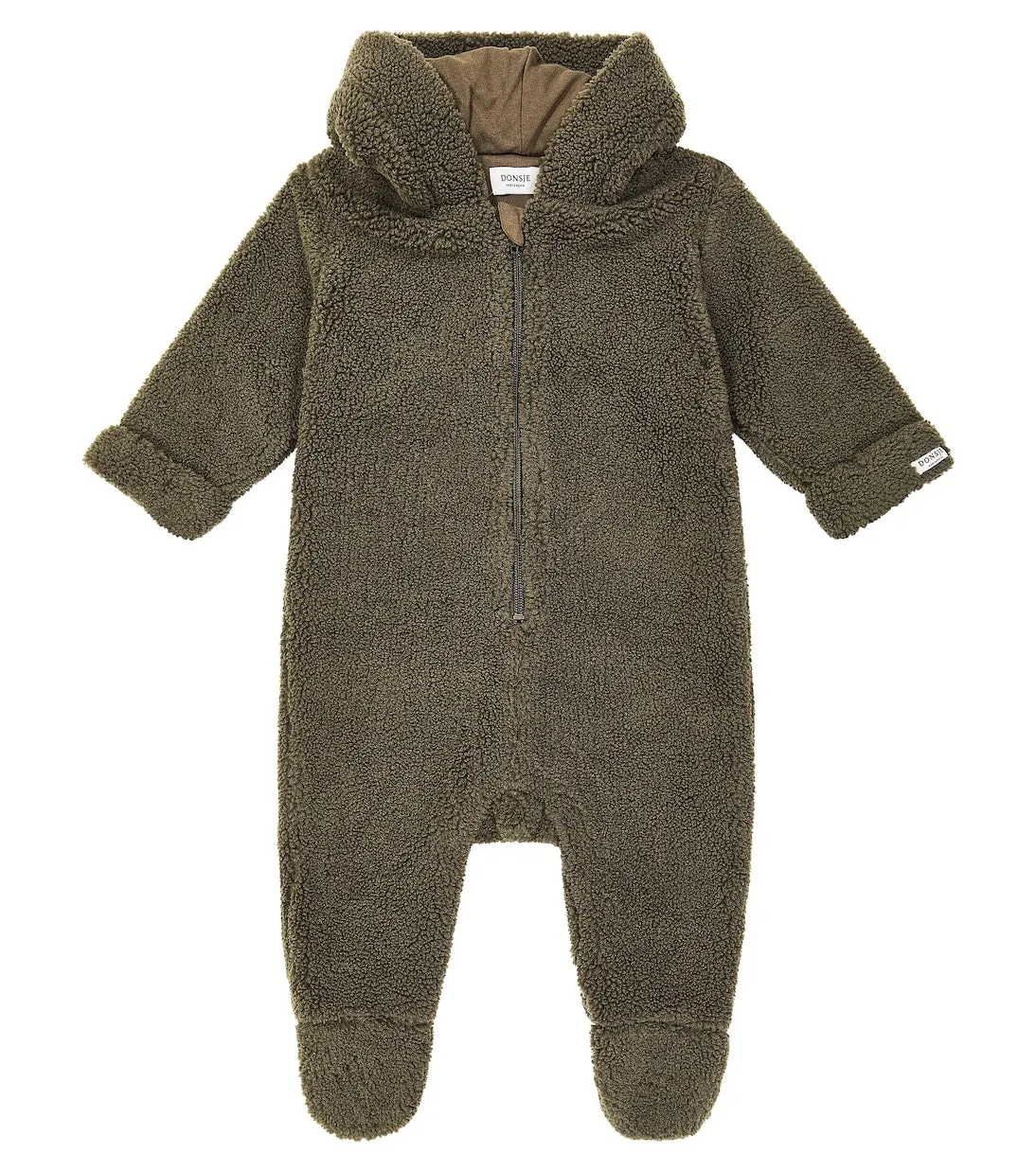 Donsje faux sheepskin jumpsuit, green