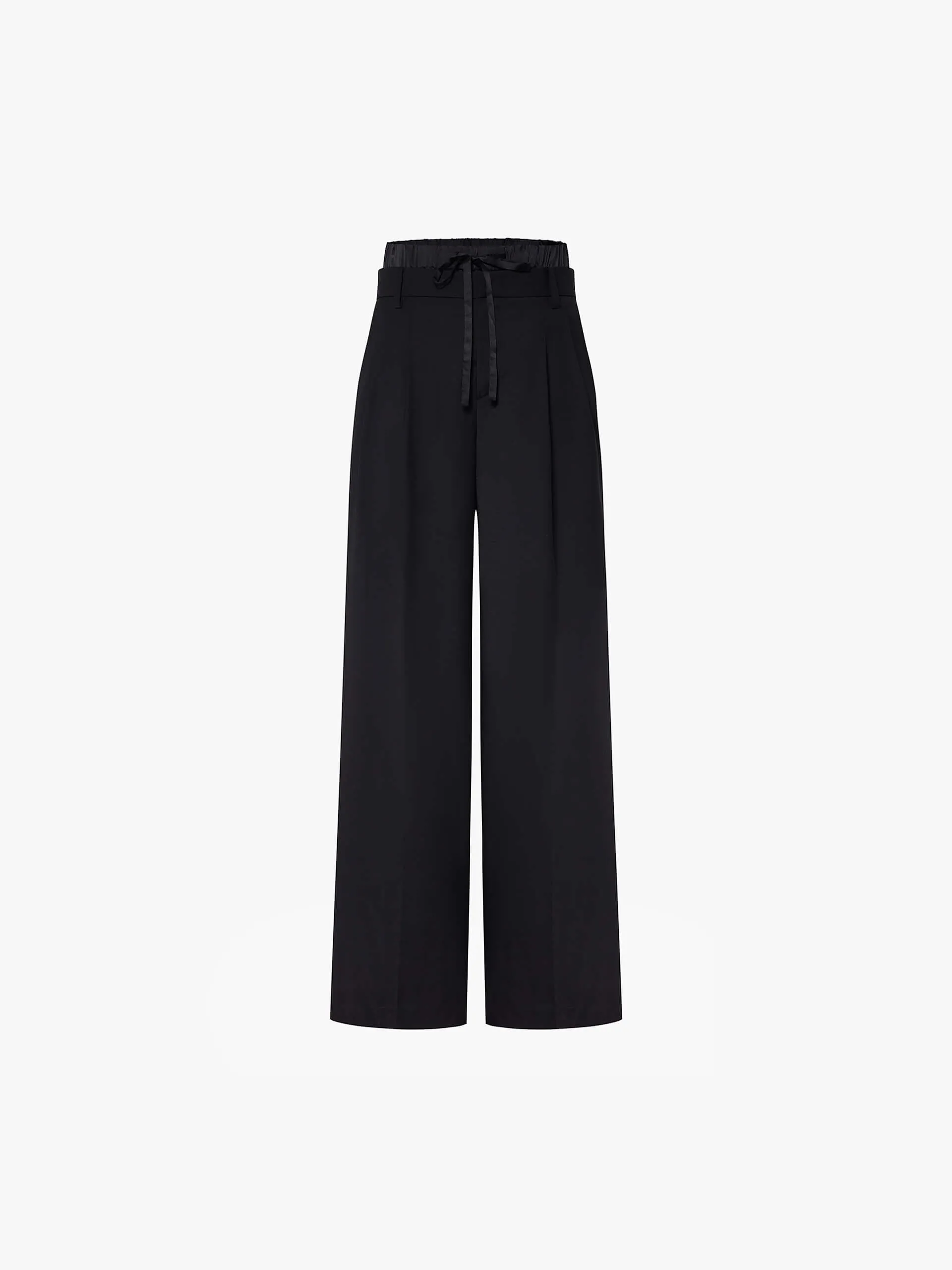 Double Waist Wool Pants