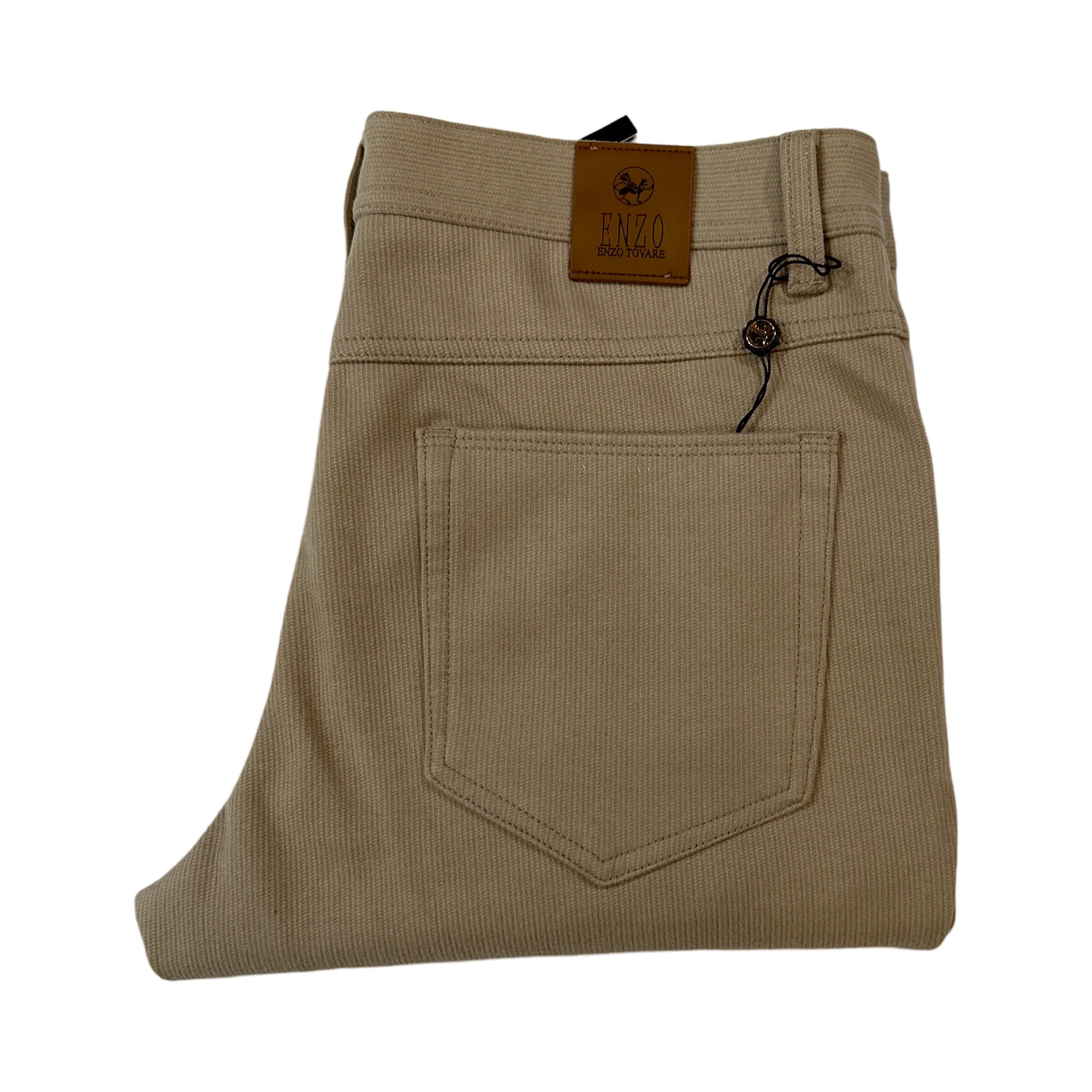 Enzo Alpha-381 Cream Heavy Weight High End Pants