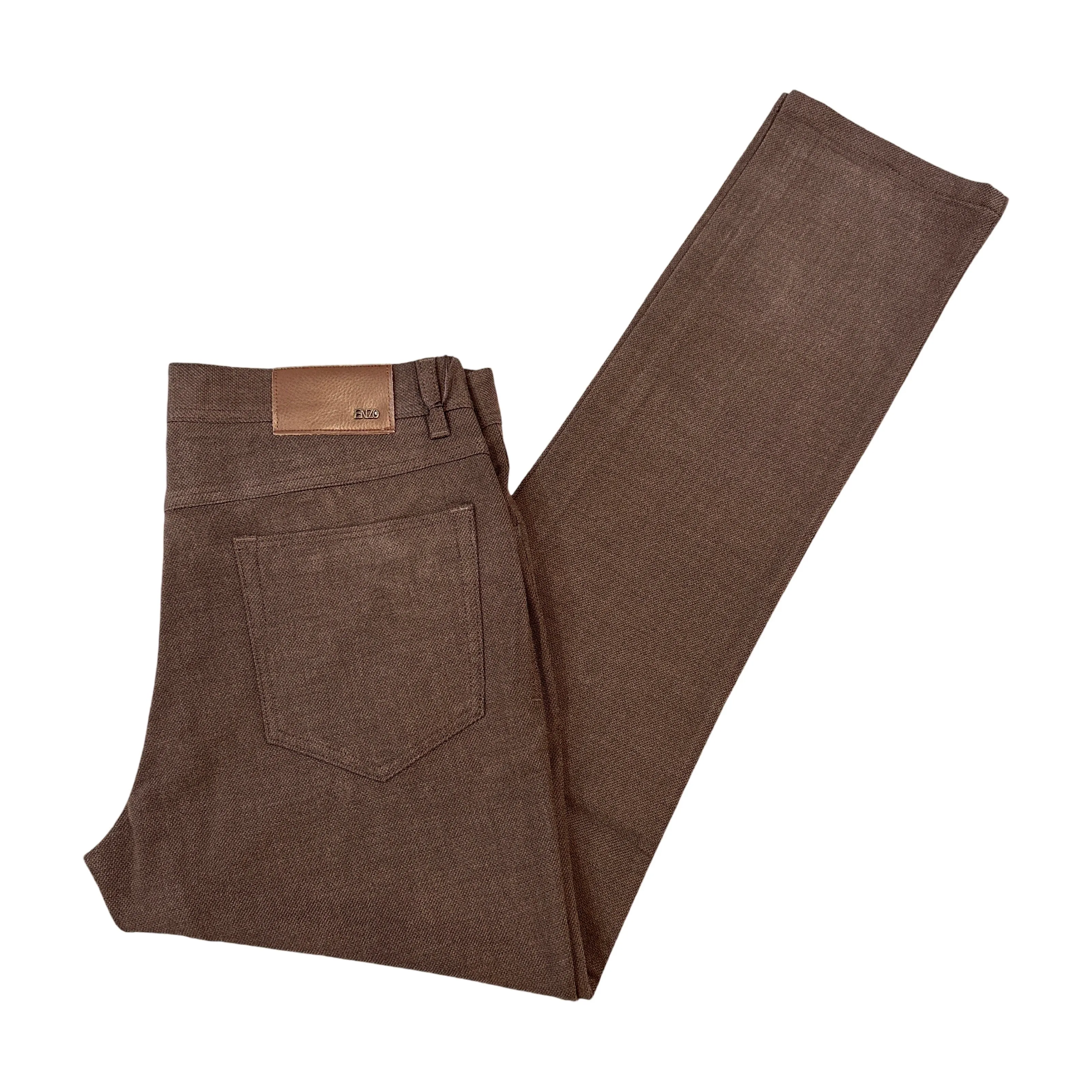 Enzo Alpha-399 Brown High End Pants