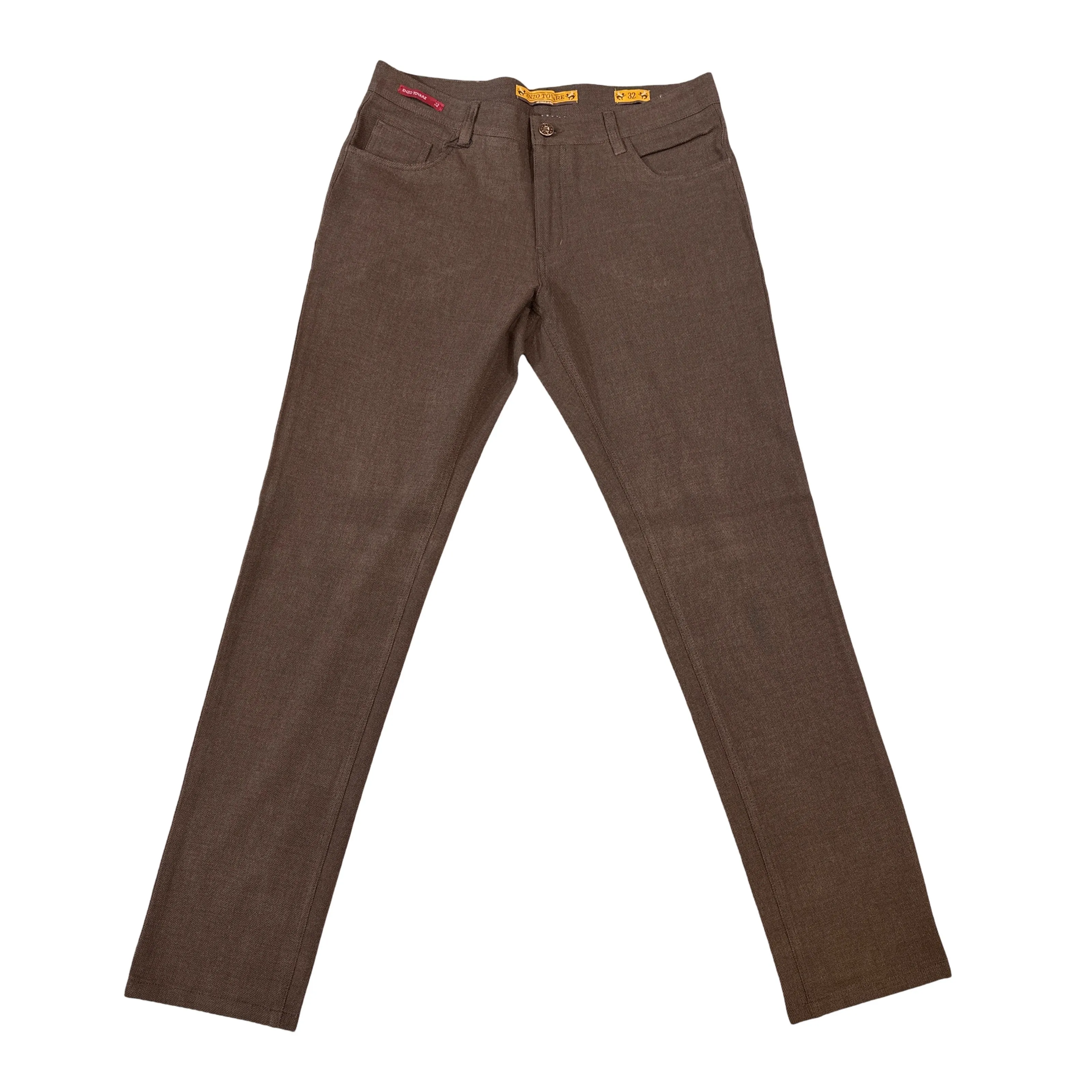 Enzo Alpha-399 Brown High End Pants