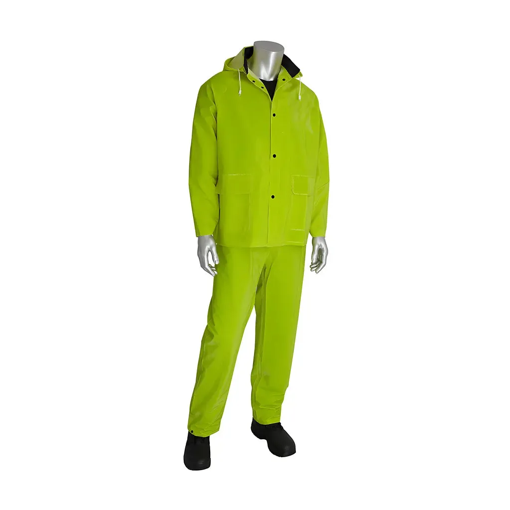 Falcon 201-355S Premium Hi-Vis Three-Piece Rainsuit - 0.35mm