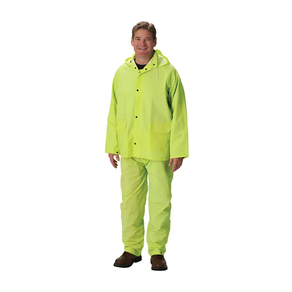 Falcon 201-355S Premium Hi-Vis Three-Piece Rainsuit - 0.35mm