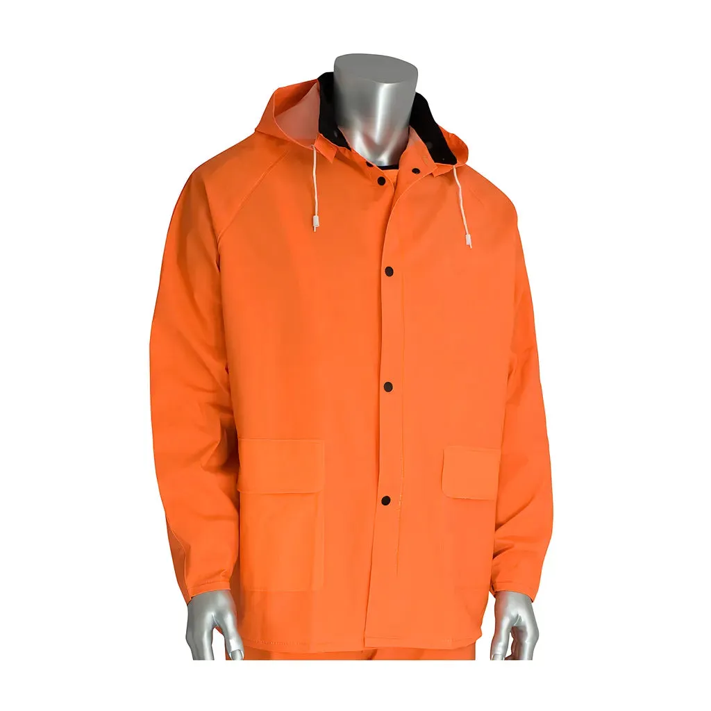 Falcon 201-360X4 Premium Hi-Vis Three-Piece Rainsuit - 0.35mm