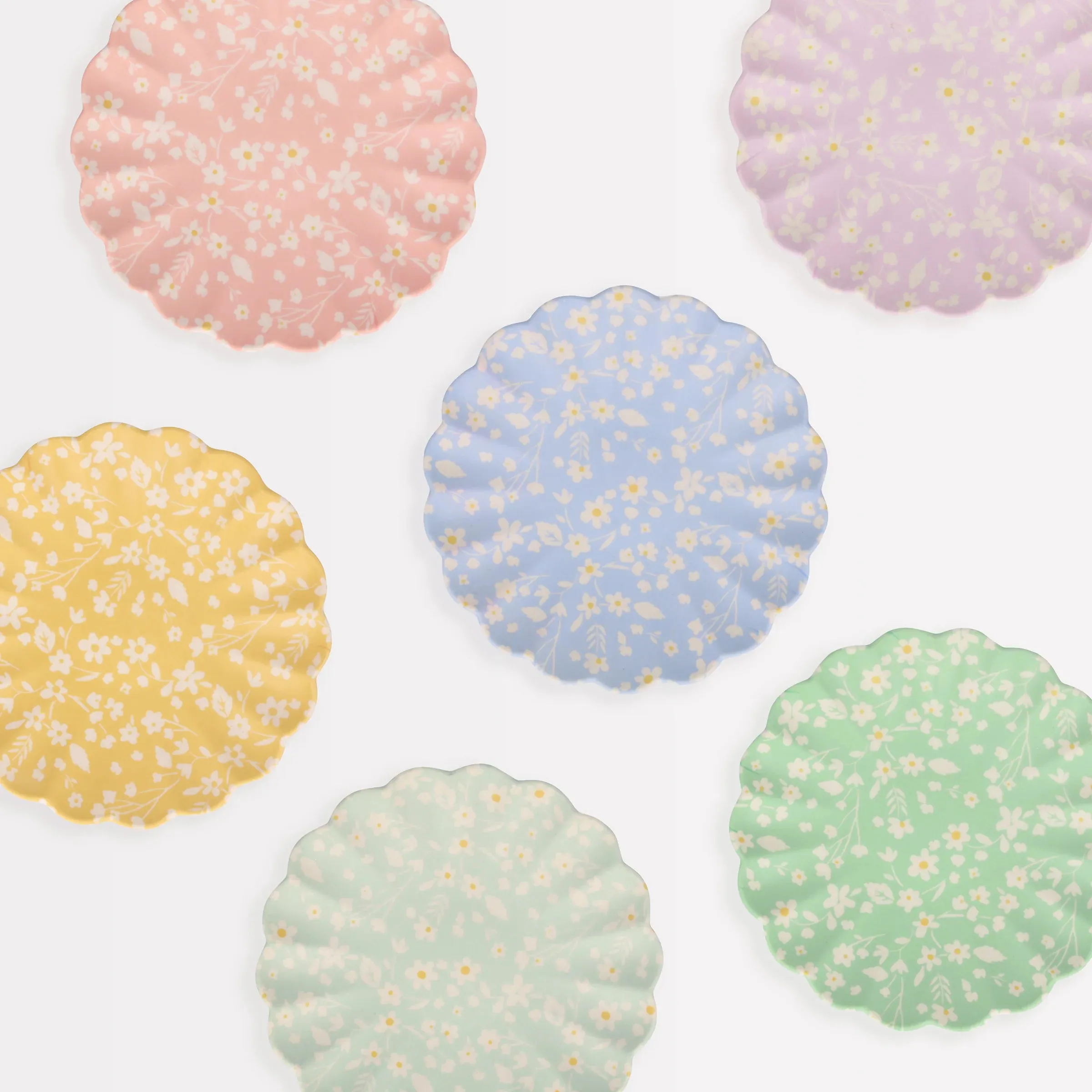 Floral Reusable Bamboo Plates