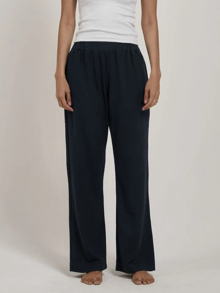 Hemp Full Length Pant - Petrol