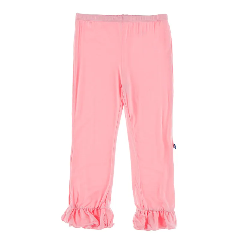 KicKee Pants Solid Truffle Ruffle Pants