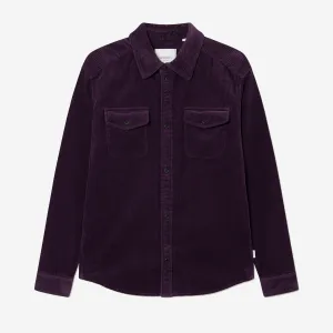 Kody Heavy Corduroy Overshirt - Blackberry