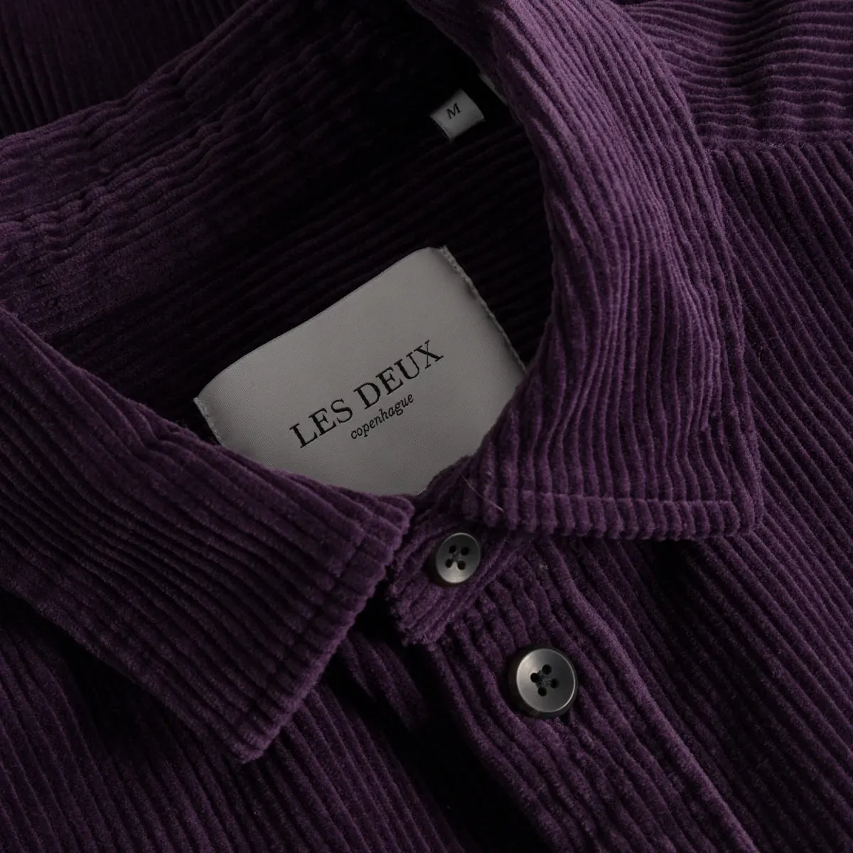 Kody Heavy Corduroy Overshirt - Blackberry