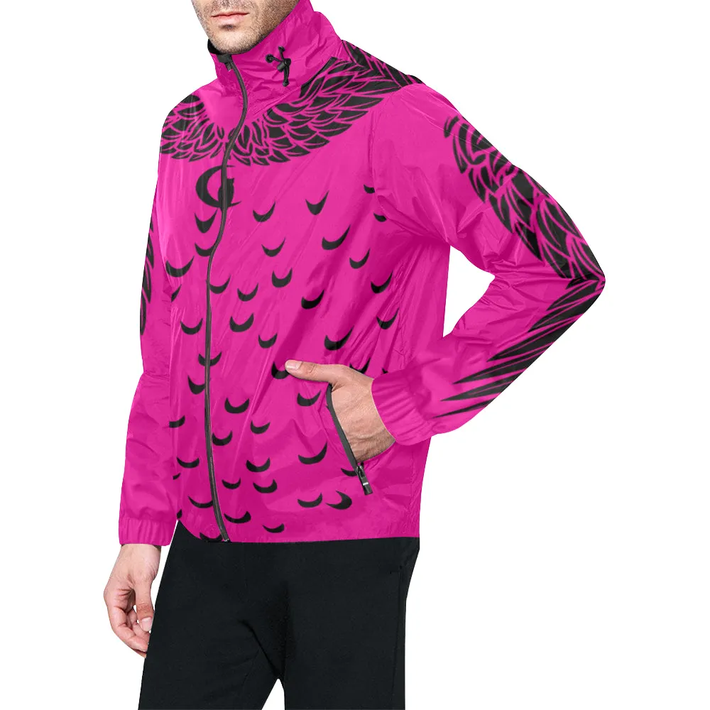 LCC WINGZ FUSHIA All Over Print Windbreaker for Unisex