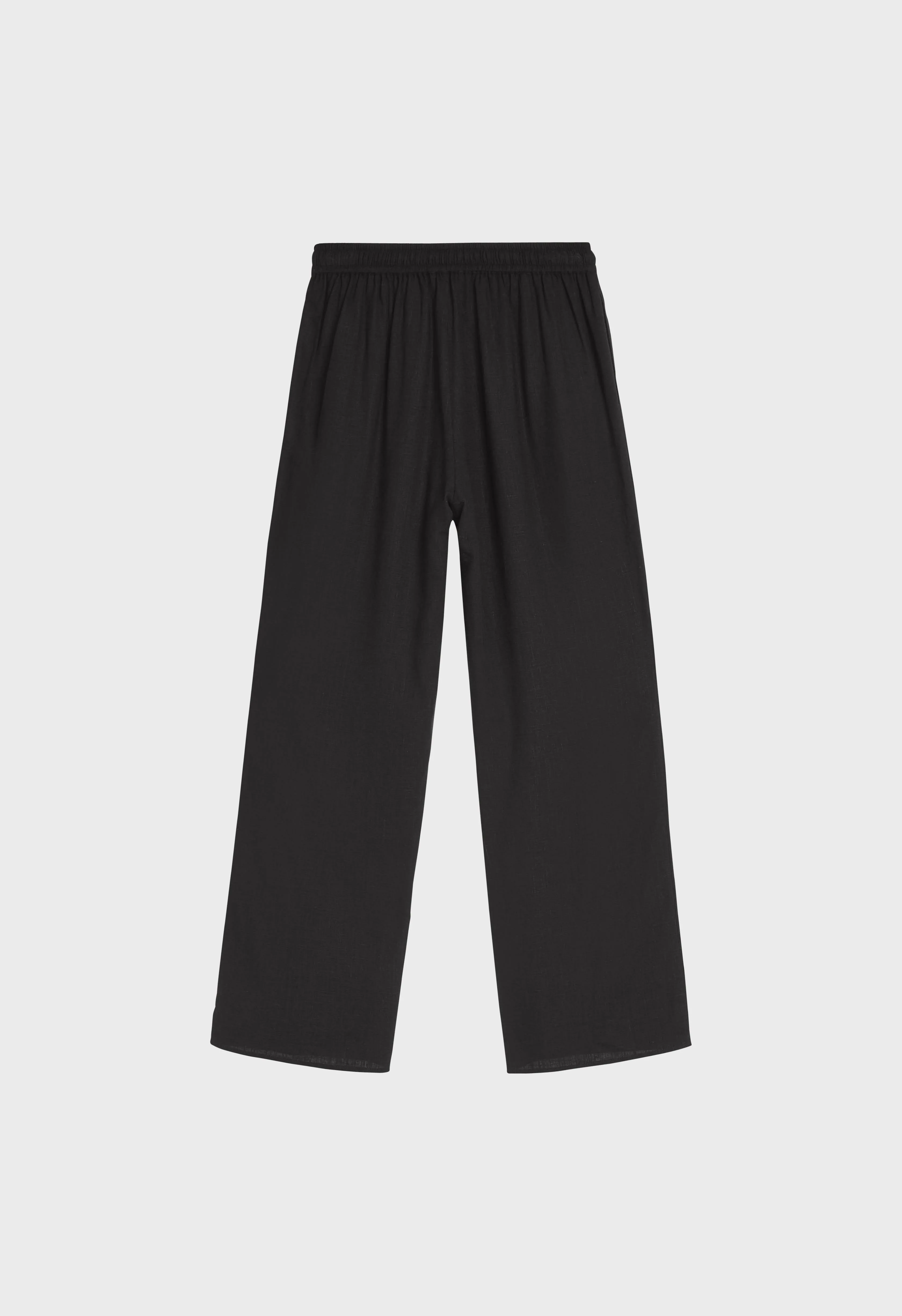 Linen Loose Pants | Black