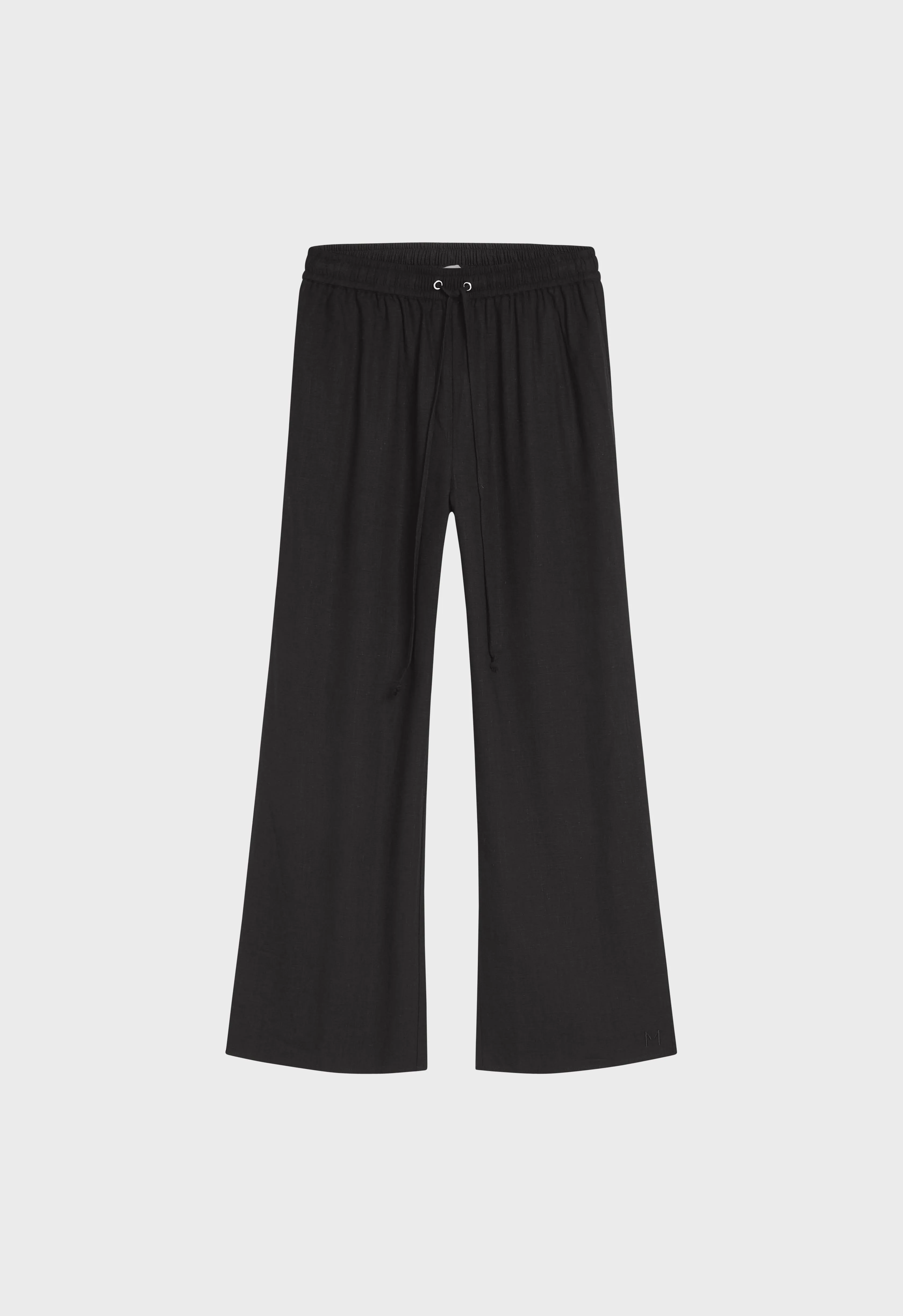 Linen Loose Pants | Black