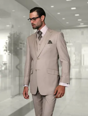 Monotone  3pc Italian Suit Set - Sand