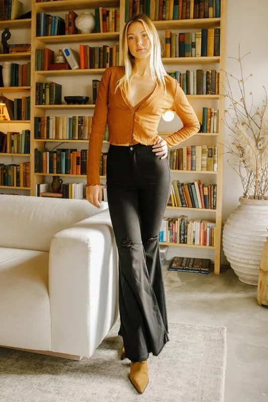 Naomi 70's High Waisted Flare