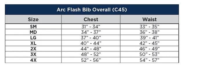 National Safety Apparel Enespro C45UP Arcguard 12 cal Arc Flash Bib Overalls