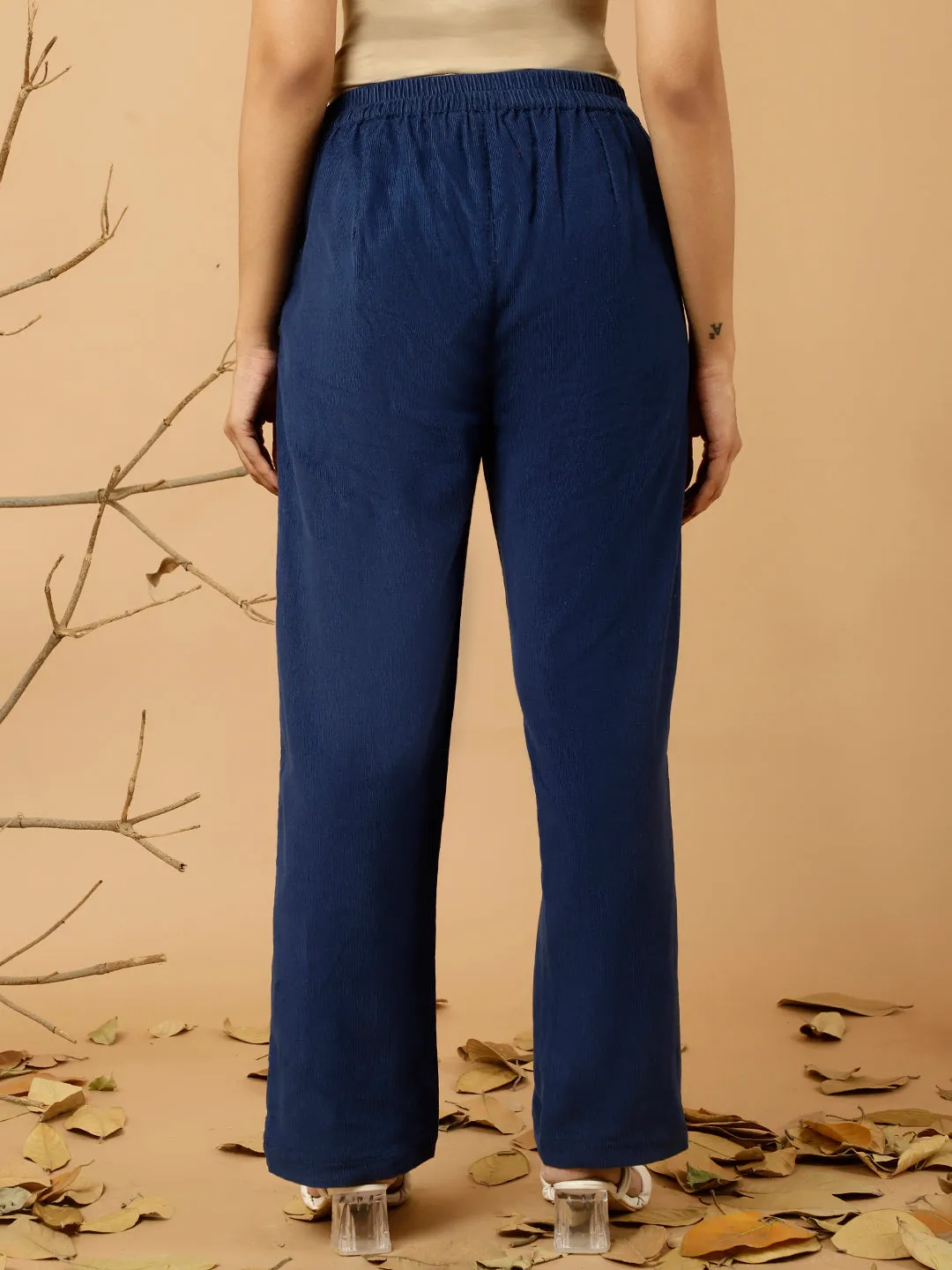 Navy Blue Corduroy Pants