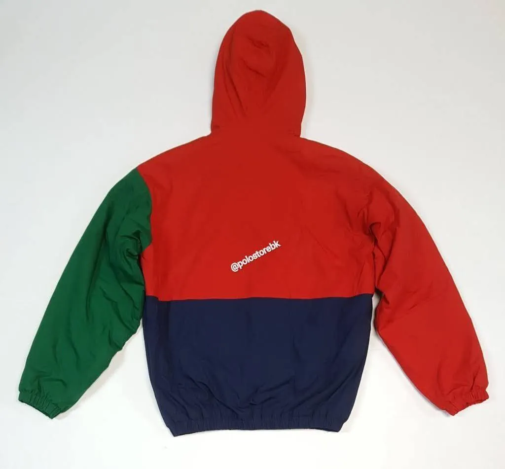 Nwt Polo Ralph Lauren Green/Red 1993 Athl Dept Windbreaker Jacket