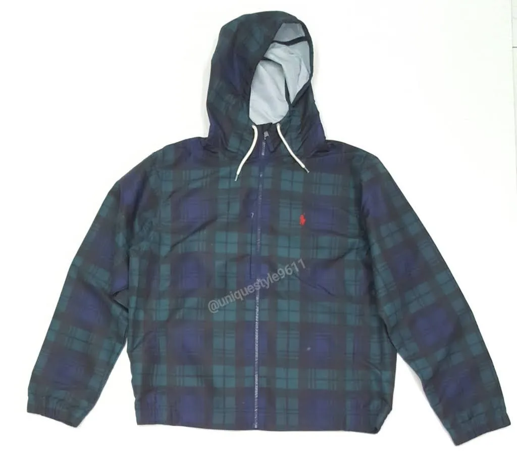 Nwt Polo Ralph Lauren Plaid Polo 1967 Athl. Dept Zip Up Windbreaker Jacket