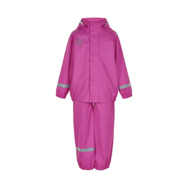 Rainwear Set with Bibbed Overall - Rose Violet - 2 Left Size 18-24 months