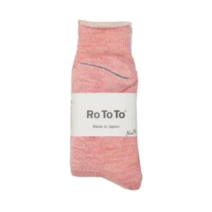 ROTOTO Double Face Socks Pink