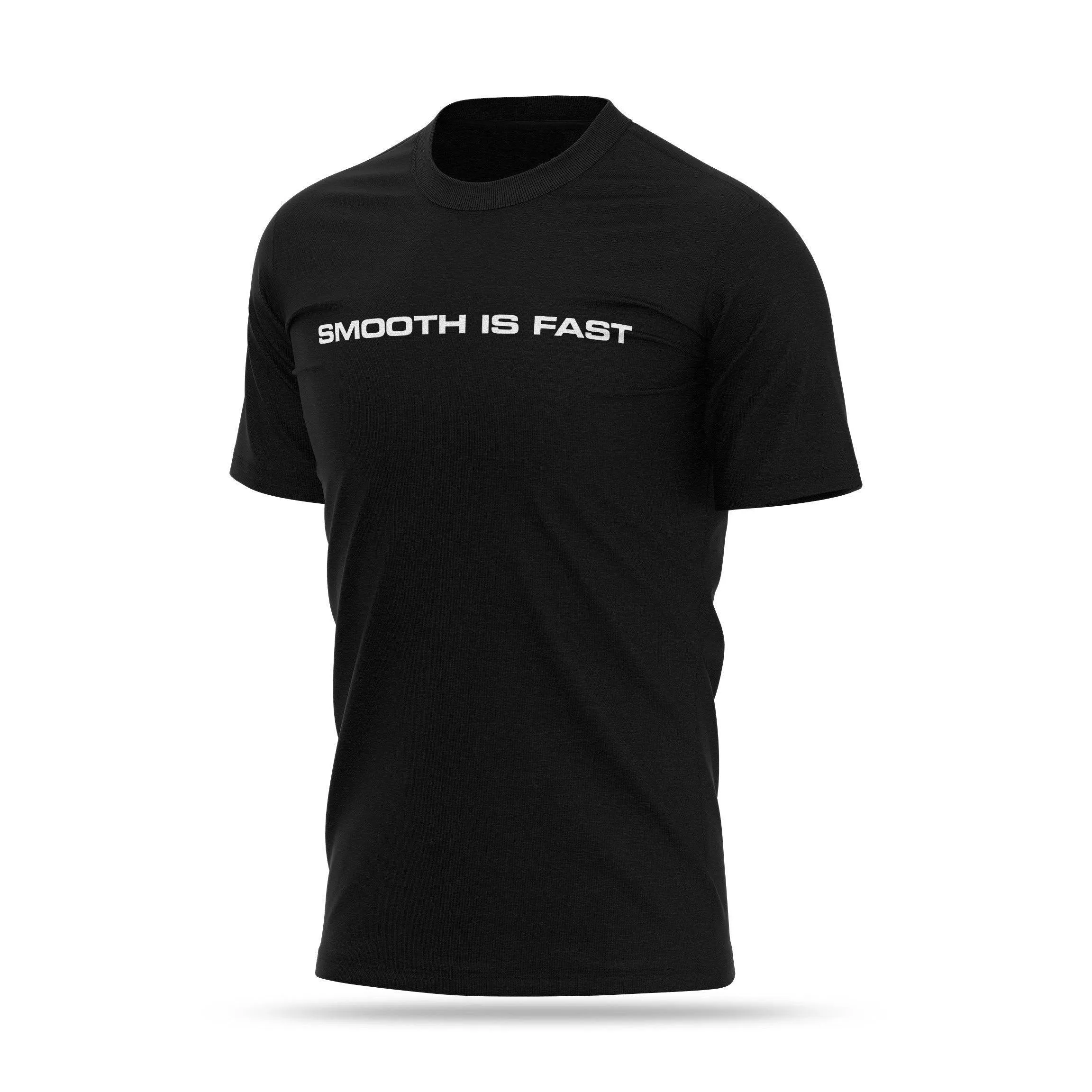 [SMOOTH IS FAST] Cotton Blend Shirt [BLK/WHT]