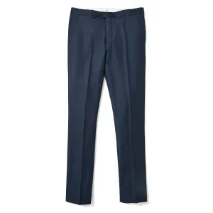 Starkey (Slim) - Navy Sharkskin Vitale Barberis Canonico Dress Pants