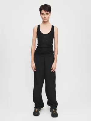 Tailored Warm Up Pant in Black