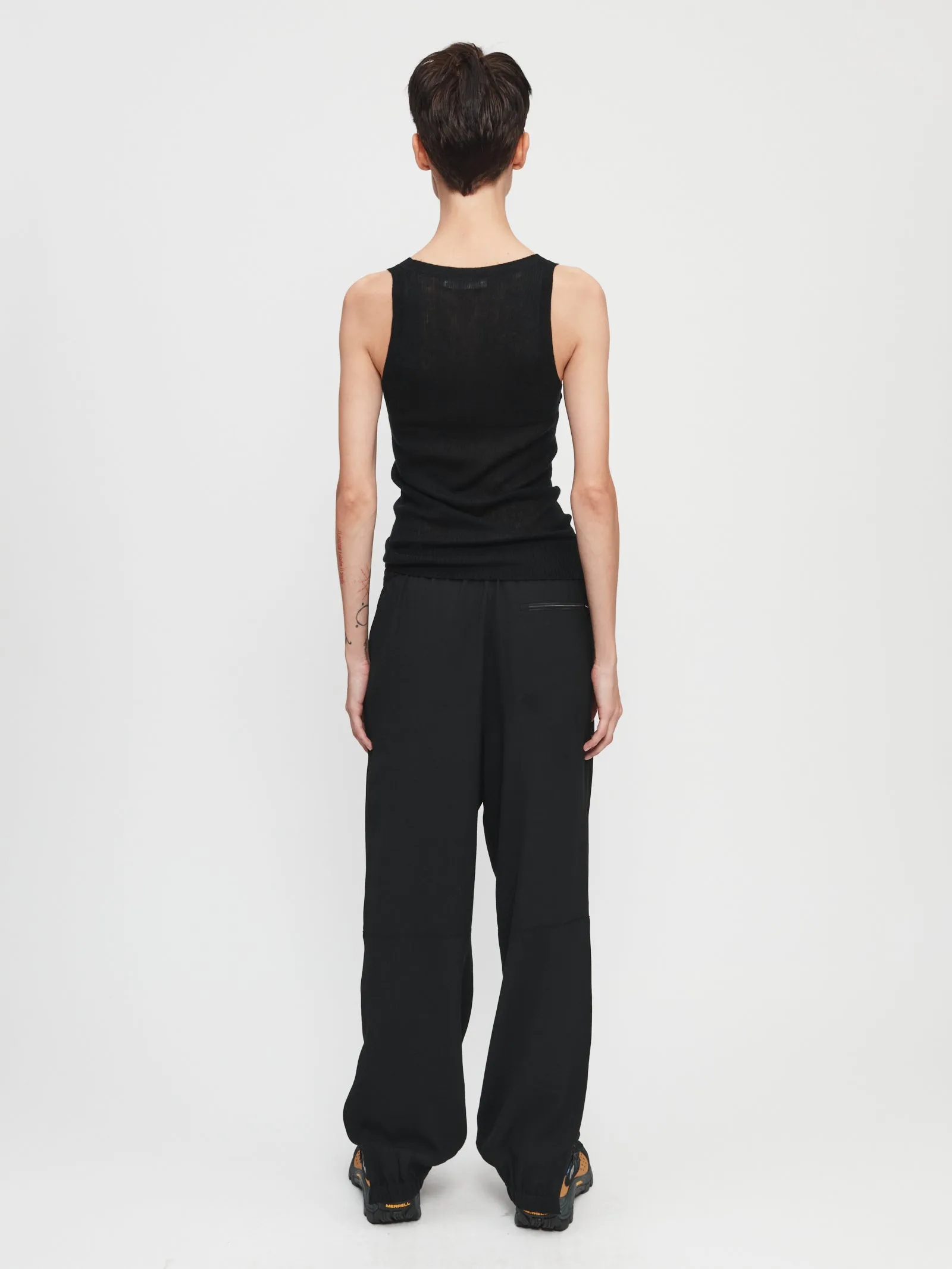 Tailored Warm Up Pant in Black