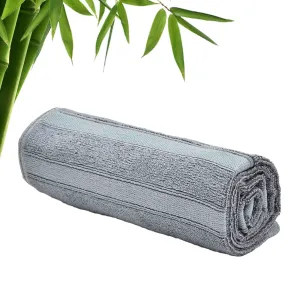 The Better Home 600GSM 100% Bamboo Hand Towel | Anti Odour & Anti Bacterial Bamboo Towel | Ultra Absorbent & Quick Drying Hand & Face Towel for Men & Women (Pack of 1, Grey)