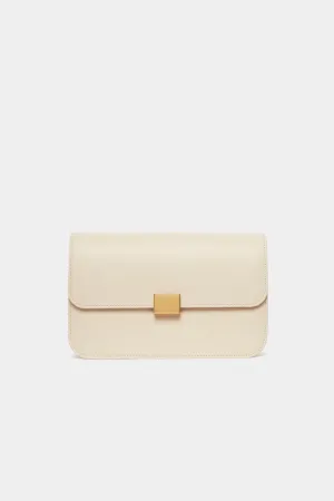 THE CLASSIC SHOULDER BAG - CREAM SMOOTH