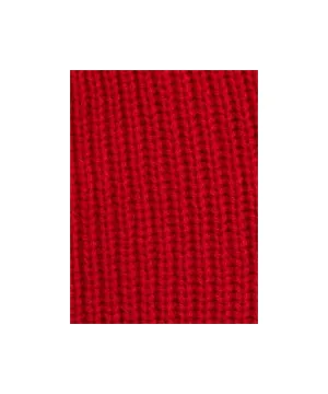 Thick Rib Beanie Red