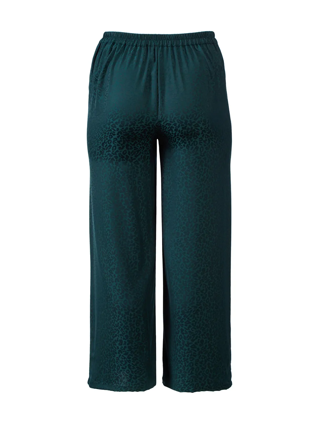 Tonal Print Hunter Green Pants