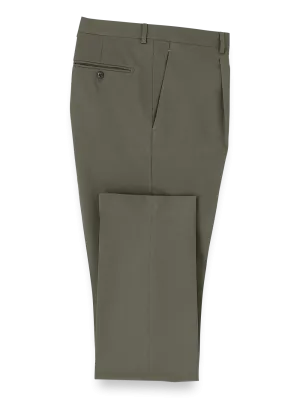 Wool Single Pleated Pants - Tan